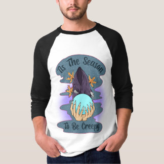 Camiseta Pegada fantasmagórica em T-ShirT básica 3/4 Capa m