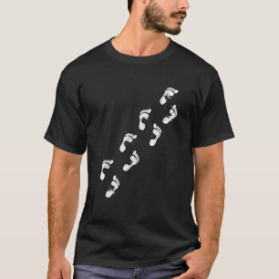 Camiseta Pegada Humana da Evolução Biologia Primate Humano