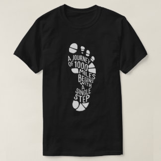 Camiseta Pegada "Jornada de 1.000 Milhas" Inspiracional