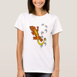 Camiseta Pegadas alaranjadas do crestie (camisa)