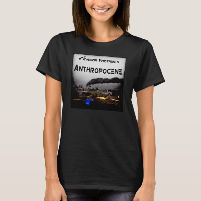Camiseta Pegadas de carbono - Antropoceno (Frente)