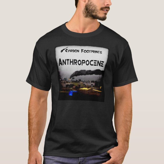 Camiseta Pegadas de carbono - Antropoceno (Frente)