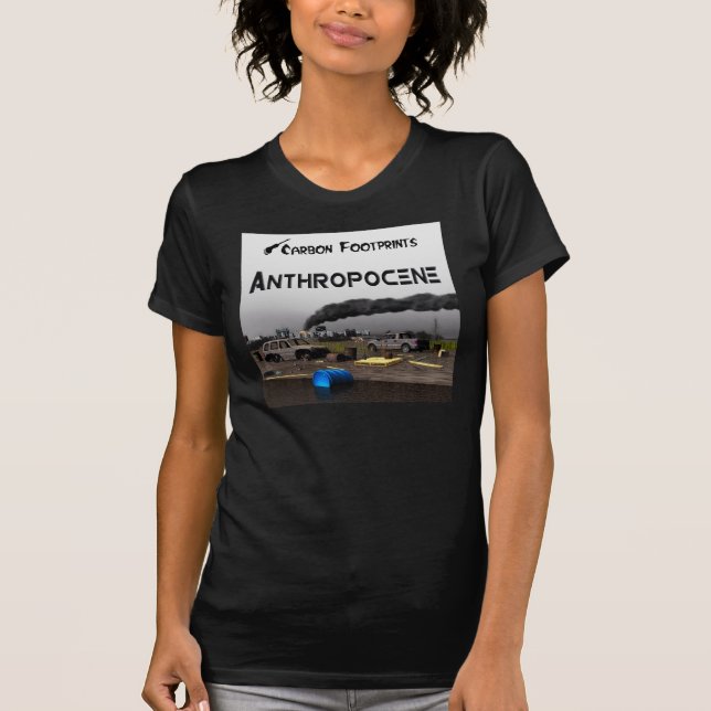 Camiseta Pegadas de carbono - Antropoceno (Frente)
