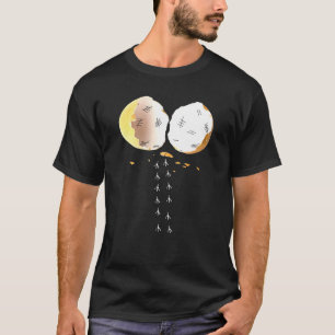 Camiseta Pegadas de Galinha Deixando Ovo Quebrado
