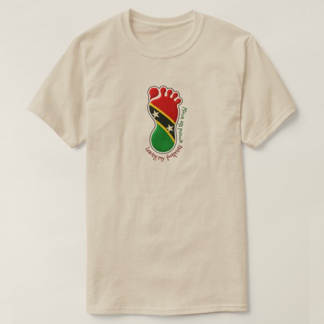 Camiseta Pegadas de SKN Adulto (Frente do Design)