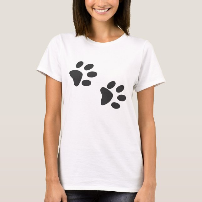Camiseta Pegadas do gato (Frente)