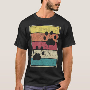 Camiseta Pegadas Leopard Retro Vintage Com Str Clássico