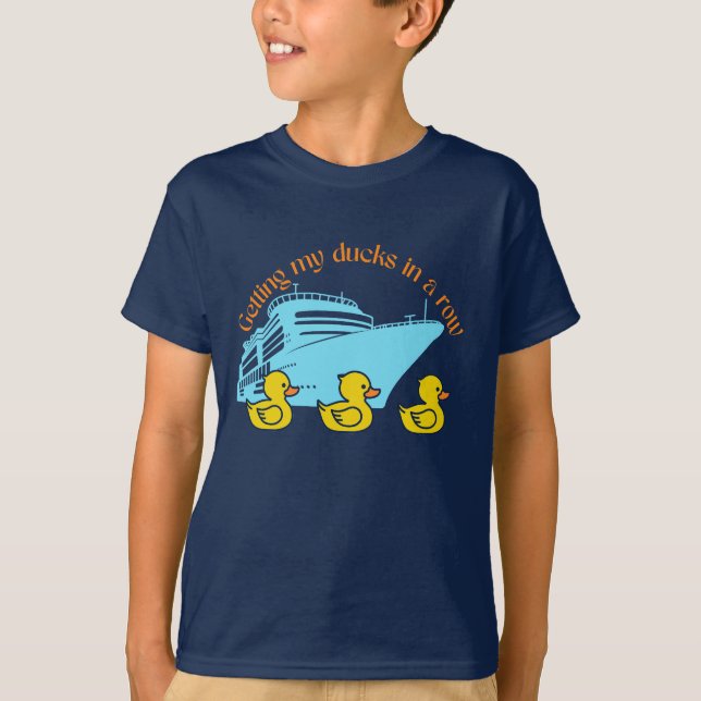 Camiseta Pegando Meus Patos Cruzeiros Em Uma Fila (Frente)