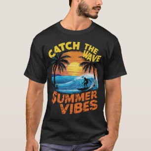 Camiseta pegar As Ondas Vibrações de Verão