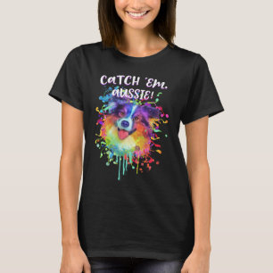 Camiseta Pegar Em Aussie Humor de Australian Shepherd 1