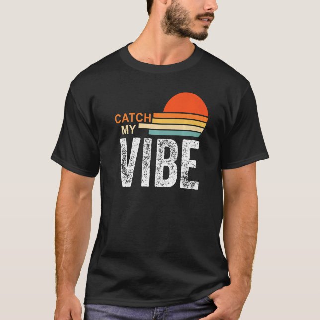 Camiseta Pegar Minha Vibe Vacay Vibes Retro Beach Vibes (Frente)