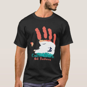 Camiseta Pegar Ondas Não Falhas Surf Mão Imprime Ondas Surf