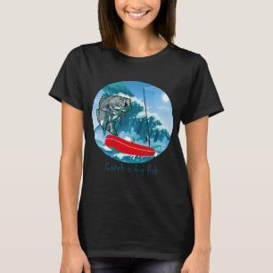 Camiseta Pegar um peixe grande