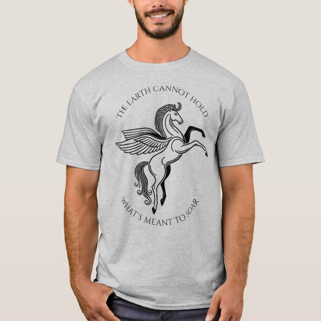 Camiseta Pegasus Alado: Mitologia Grega Inspiracional (Frente)