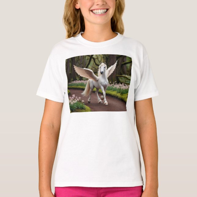 Camiseta Pegasus Filly em Forest Walk (Frente)