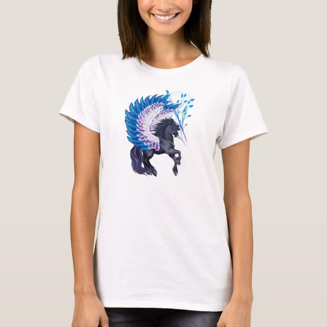 Camiseta Pegasus na asa azul (Frente)