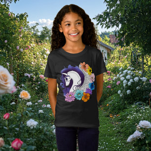 Camiseta Pégasus Preto Floral