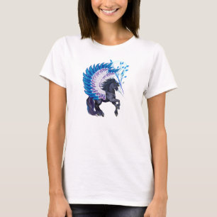 Camiseta Pegasus voado azul