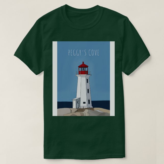 Camiseta Peggys Cove Nova Escócia Canadá (Frente do Design)