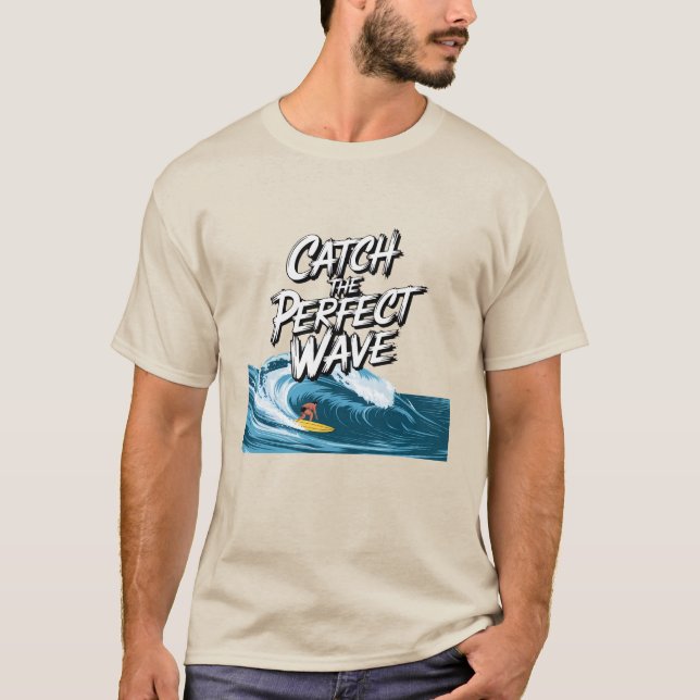 Camiseta Pegue a onda perfeita (Frente)