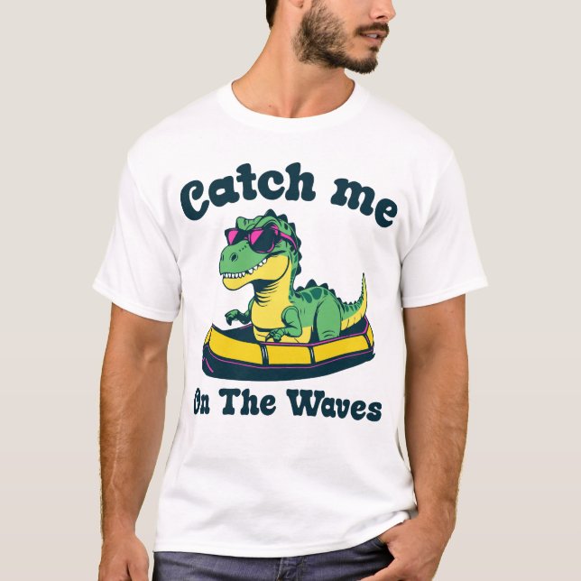 Camiseta Pegue-me nas Ondas (Frente)