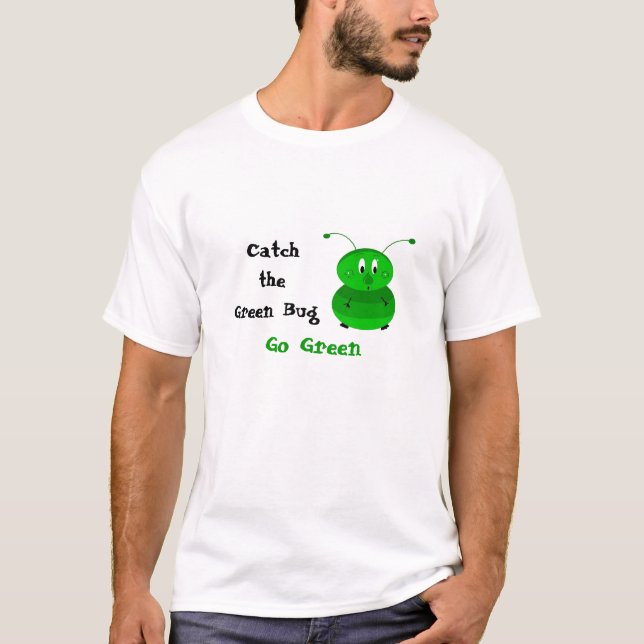 Camiseta Pegue o Bug Verde (Frente)