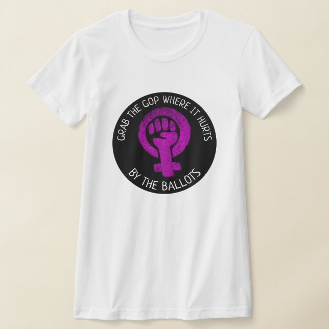 Camiseta "Pegue o GOP onde dói (Postura )