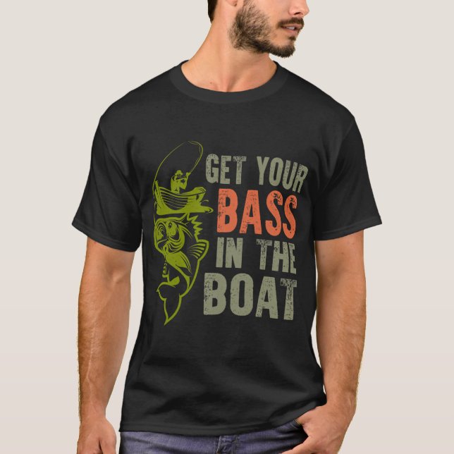 Camiseta pegue seu robalo no barco (Frente)