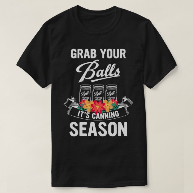 Camiseta Pegue Suas Bolas E A Estação De Canning (Frente do Design)