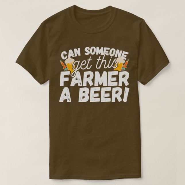 Camiseta Pegue uma cerveja para o Farmer (Frente do Design)