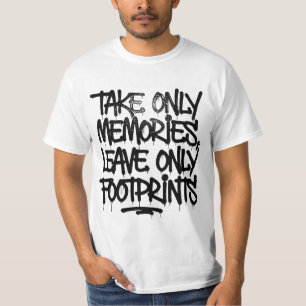 Camiseta Pegue Voos Não Sentimentos Citação de Grafite Arco