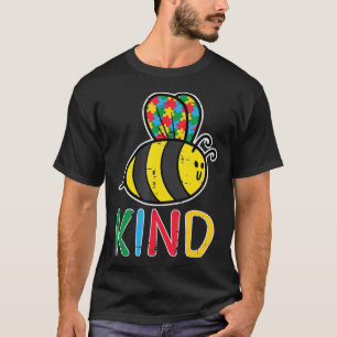 Camiseta Peguem esta fofa Quebra-cabeça Bee Kind T-Shirt p