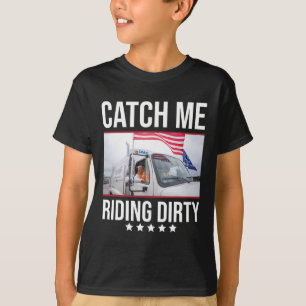 Camiseta Peguem-me Andando Suja Trump Garbyge Trump 20