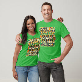 Camiseta Peguem-me Eu sou Bebado Dia de São Patrício Gnomos