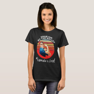 Camiseta Peguem-no na votação #kamala é brat - Retro