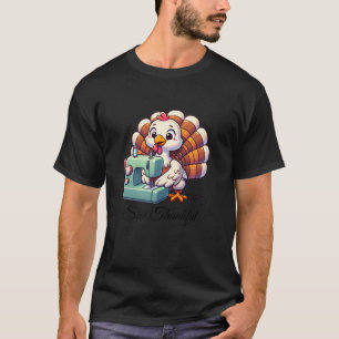 Camiseta Peito Agradecimento à Turquia usando Design de máq