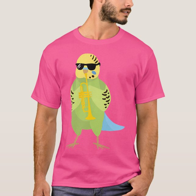 Camiseta Peito Engraçado Vestindo Óculos Solares Jogando Tr (Frente)
