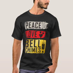 Camiseta Peitos de Chimes de Bell de Amor pela Paz Tocam