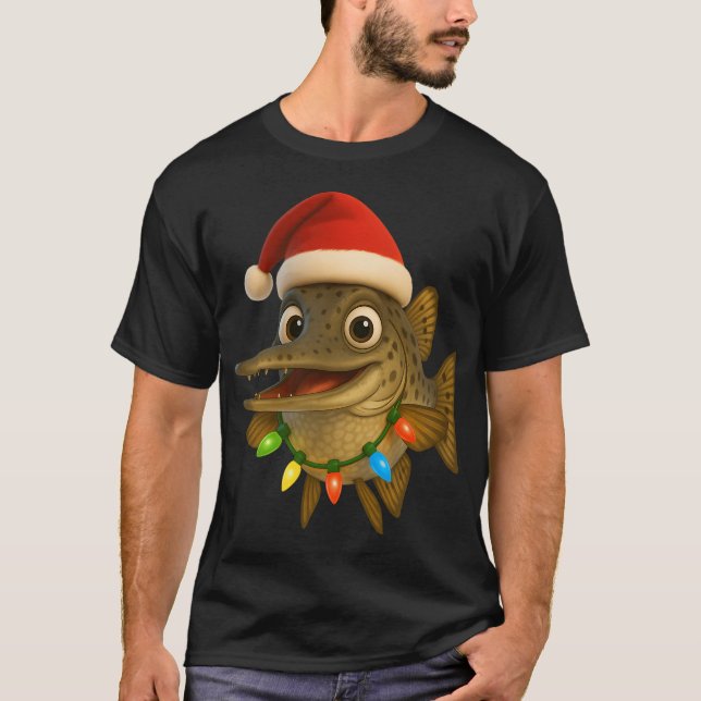 Camiseta Peixe Agulha da Flórida de Natal (Frente)