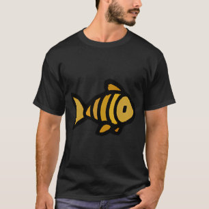 Camiseta Peixe Amarelo Pequeno e Fofo VERSÃO PEQUENA