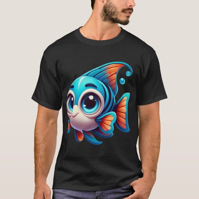 Camiseta Peixe-Anjo Adorável (Frente)