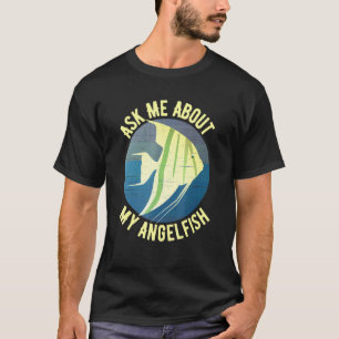 Camiseta Peixe Anjo Aquário Tanque de Peixes Peixe de Água