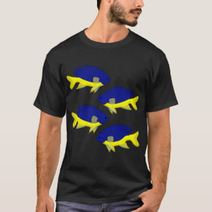 Camiseta peixe-anjo azul