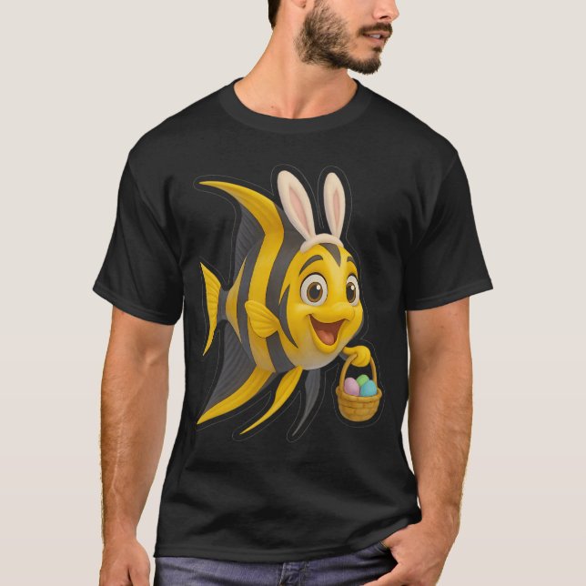 Camiseta Peixe-anjo da Páscoa (Frente)