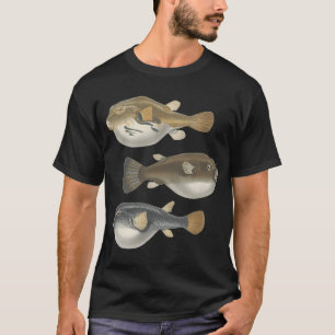 Camiseta Peixe-anjo-imperador aquário de água salgada tan