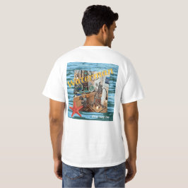 Camiseta Peixe-anjo ou peixe-estrela e água