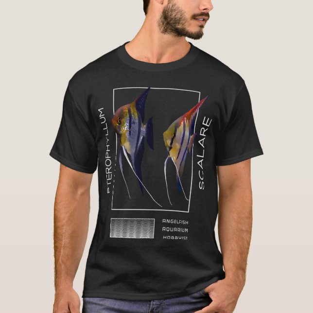 Camiseta Peixe-anjo Pterophyllum scalare (Frente)