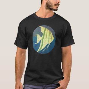Camiseta Peixe Anjo Vintage Pôr do Sol Retrô