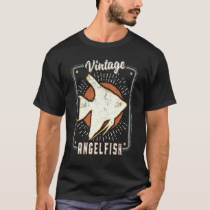 Camiseta Peixe-anjo Vintage Retro Clássico Amor Animal