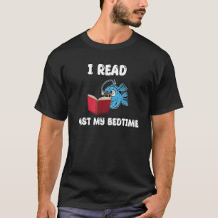 Camiseta Peixe-Anzol Lendo Roupas de Livros Amor Peixe-Anzo